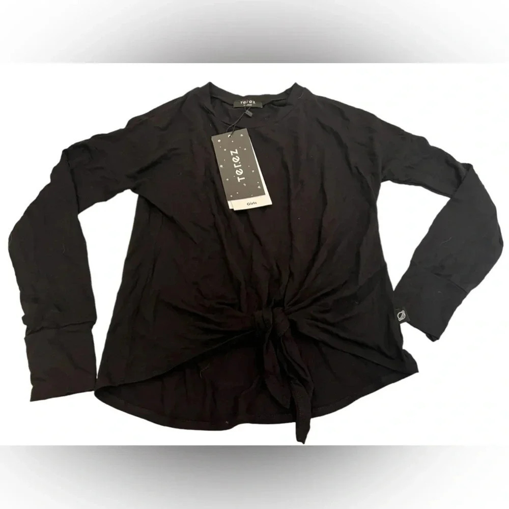 NWT Terez Girls Black Long Sleeve Shirt